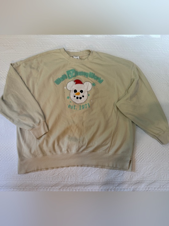 Tops - Disney Parks 2024 Christmas Crewneck Sweatshirt Mickey Mouse Santa Snowman 2X